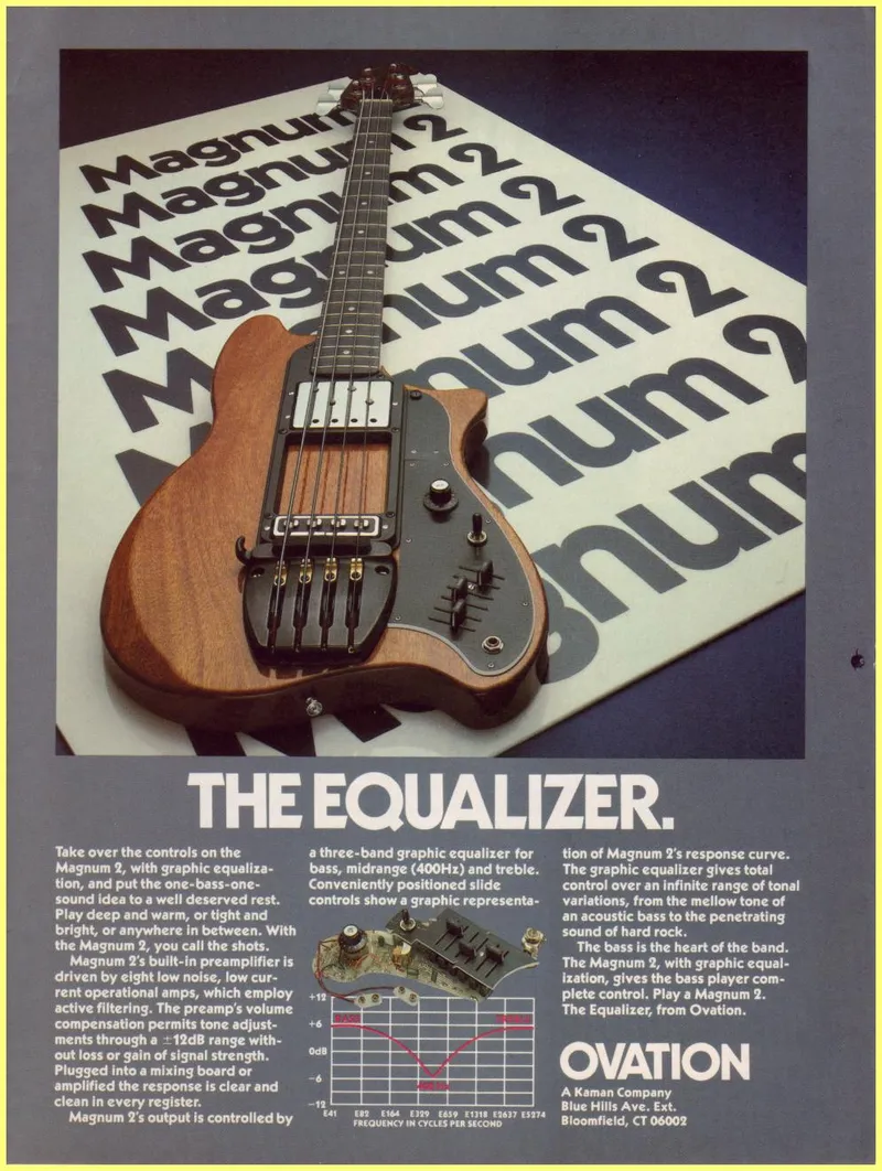 Ovation Magnum 2 Bass Guitar Advertisement - The Equalizer
