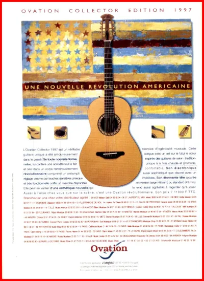 Ovation Collector 1997 Promo