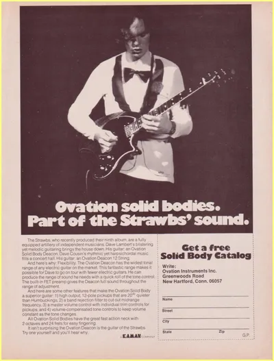 The Strawbs Deacon Ovation Ad