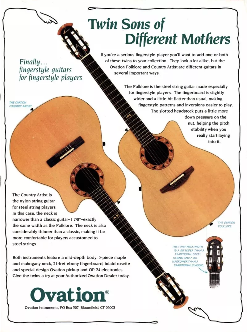 Twin Sons of Different Mothers - Ovation Fingerstyle Guitars