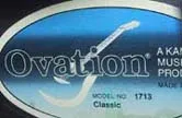 1713 Classic Label | Ovation Tribute