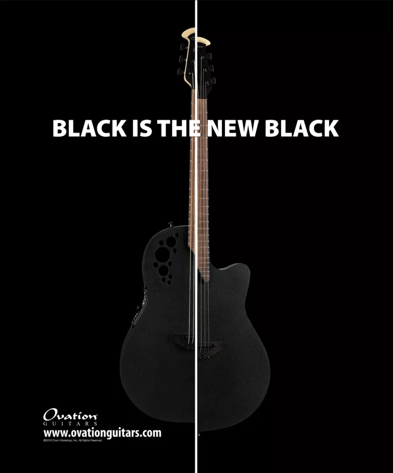 Ovation Guitars 'Black Is The New Black' Advertisement