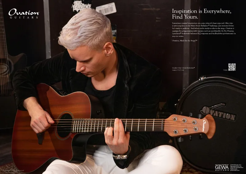Ovation Guitars – Inspiration is Everywhere, Find Yours – Main Street Balladeer Ad