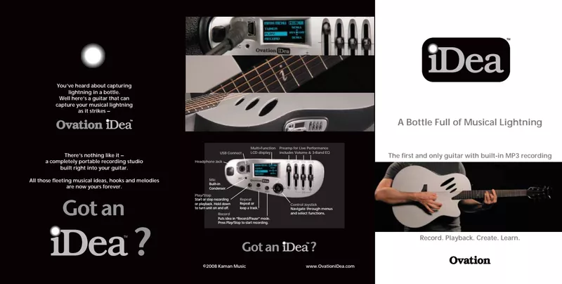 Ovation iDea Guitar - A Bottle Full of Musical Lightning