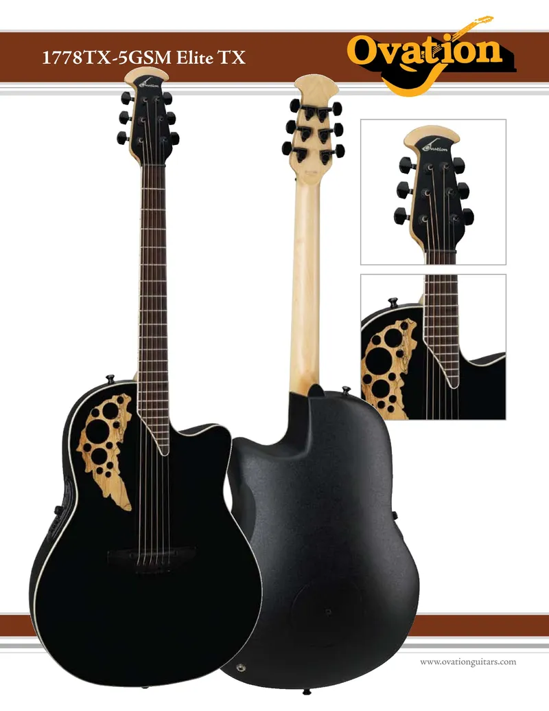 Ovation 1778TX-5GSM Elite TX Info Sheet