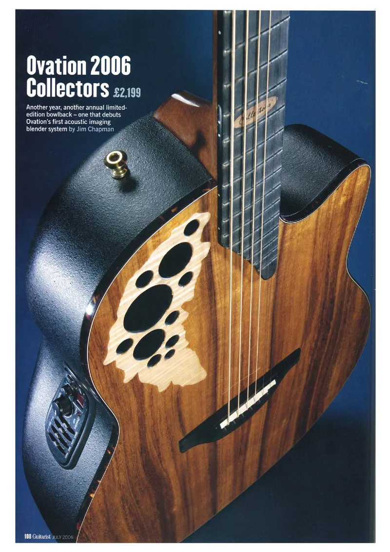 Ovation 2006 collectors edition review guitarist magazine july 2006 page 01