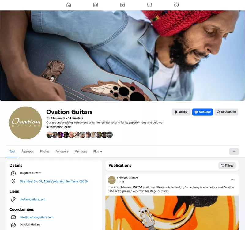 Ovation Guitars ® Official Facebook Page