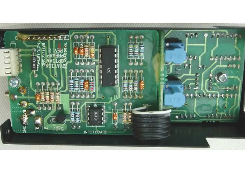Ovation Guitar Input Board Preamp Circuit (Model 5457)