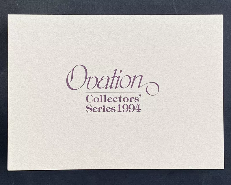 Ovation Collectors' Series 1994 Certificate of Authenticity