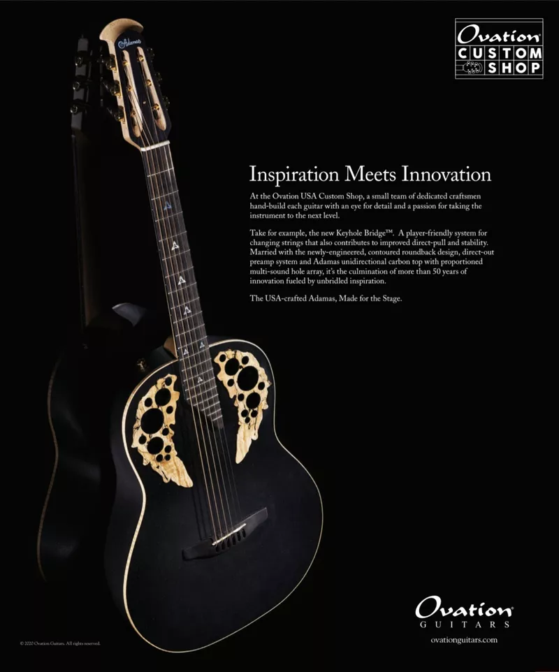 Ovation Custom Shop – Adamas 'Inspiration Meets Innovation' Advertisement