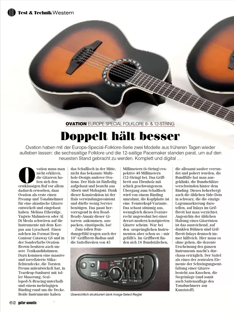Ovation Europe Special Folklore 6- & 12-String Review – Guitar Acoustic Magazine