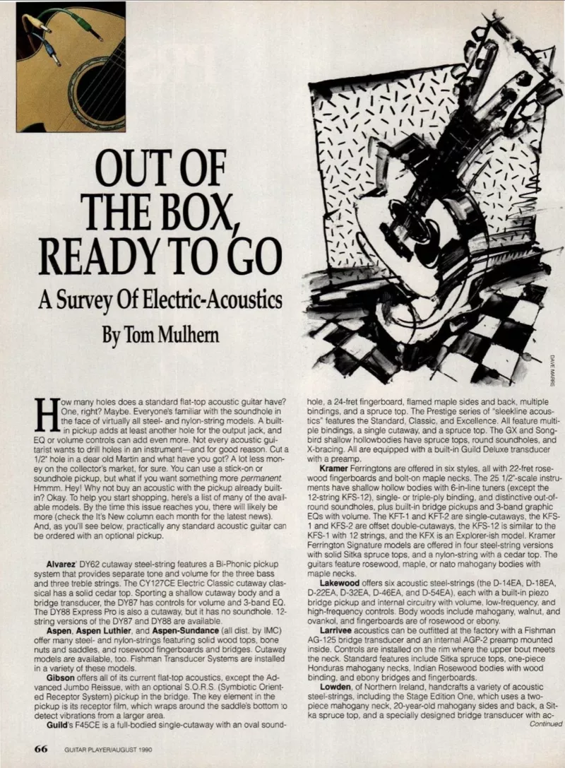 'Out of the Box: A Survey of Electric-Acoustics' - Guitar Player Mag