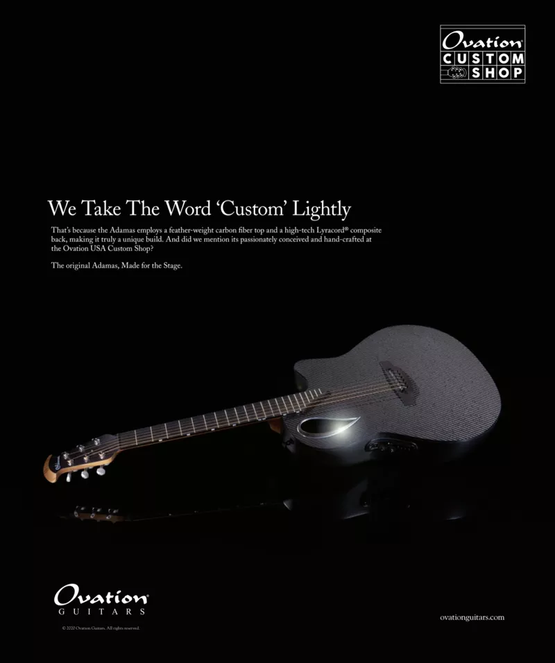 Ovation Custom Shop Adamas Advertisement