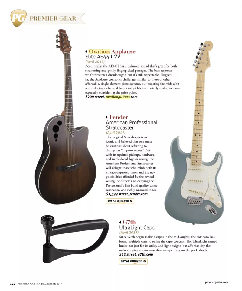 Ovation Applause Elite AE44II-VV- Premier Guitar Ad