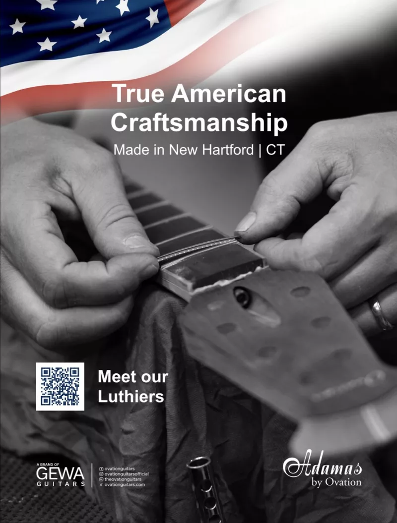Adamas by Ovation - True American Craftsmanship Advertisement