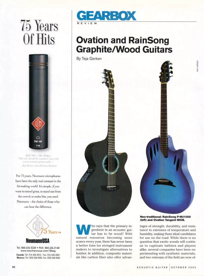 2003 Ovation MOB Acoustic Guitar Mag Review 001