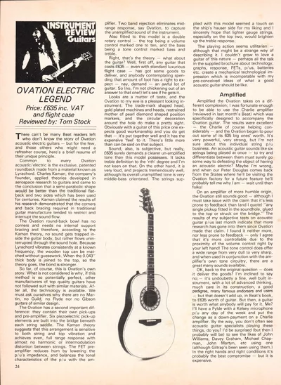 1978 Ovation Legend AE UK Review Beat Instrumental