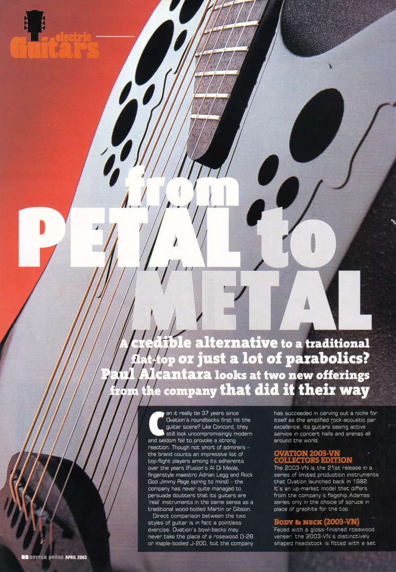 Ovation 2003 Collector & Elite T247-5 Review - UK Guitar Buyer Mag