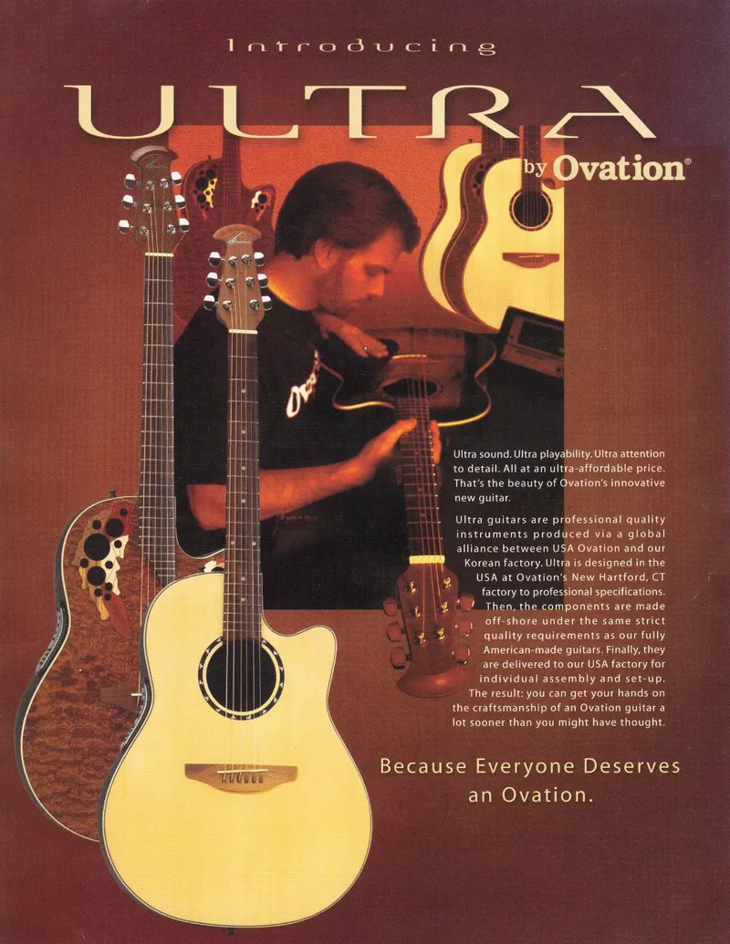 Introducing Ultra by Ovation - Product Brochure