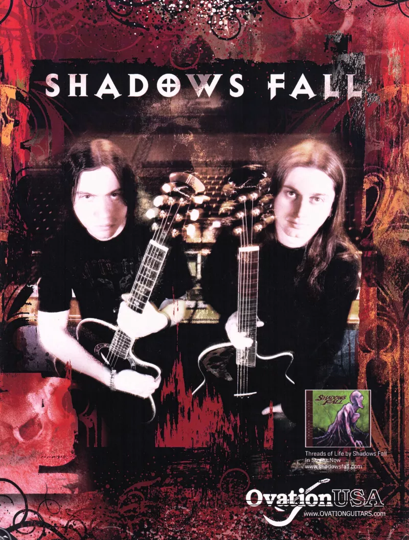 Ovation USA – Shadows Fall 'Threads of Life' Advertisement