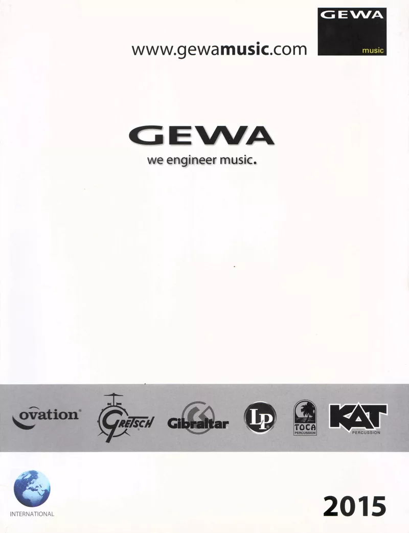 GEWA Music 2015 International Catalog - Ovation Instruments and Accessories
