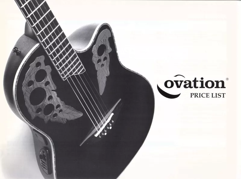Ovation Full Line Japanese Price List