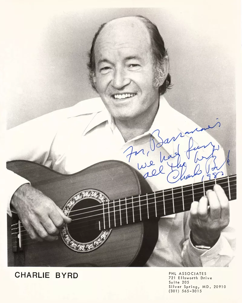 Charlie Byrd Signed Promotional Photo