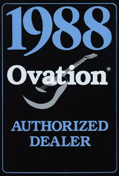 1988 Ovation Dealer Sticker