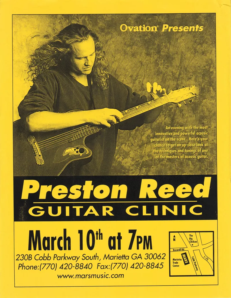 Ovation Presents Preston Reed Guitar Clinic - Mars Music Marietta GA