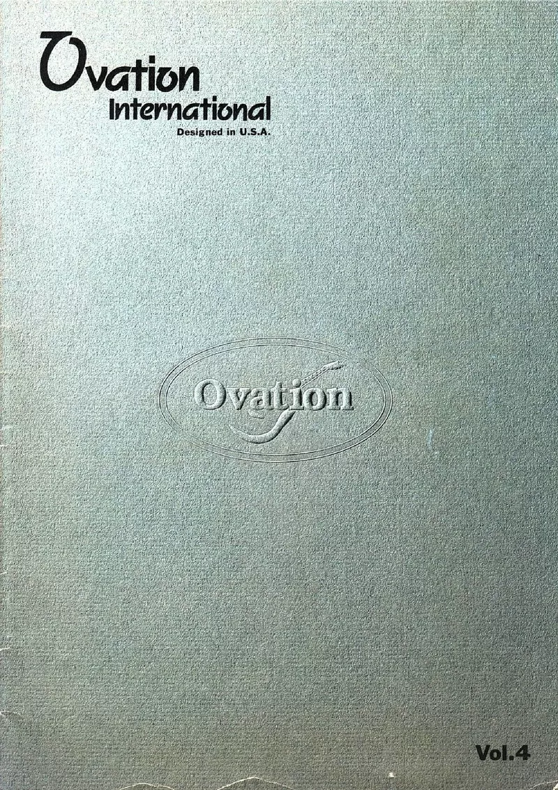 Ovation International Vol. 4 - Japanese Market Catalog (May 1994)