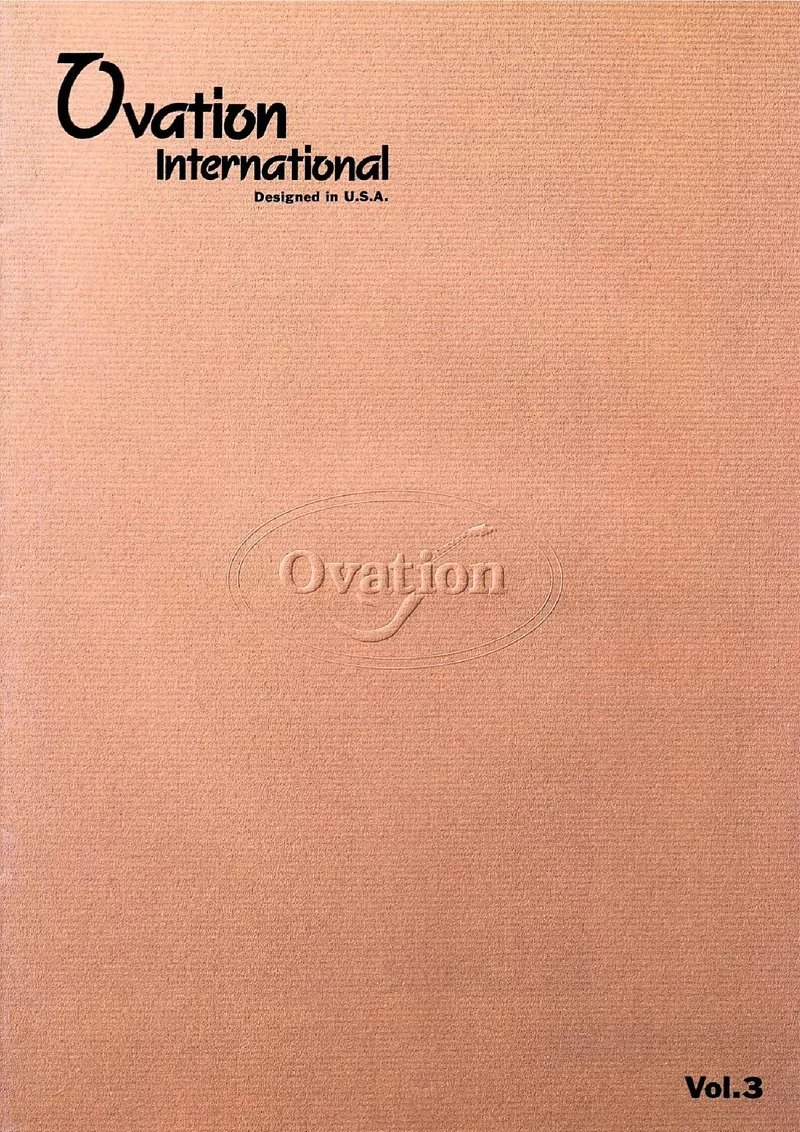 Ovation International Vol. 3 - Japanese Market Catalog (October 1993)