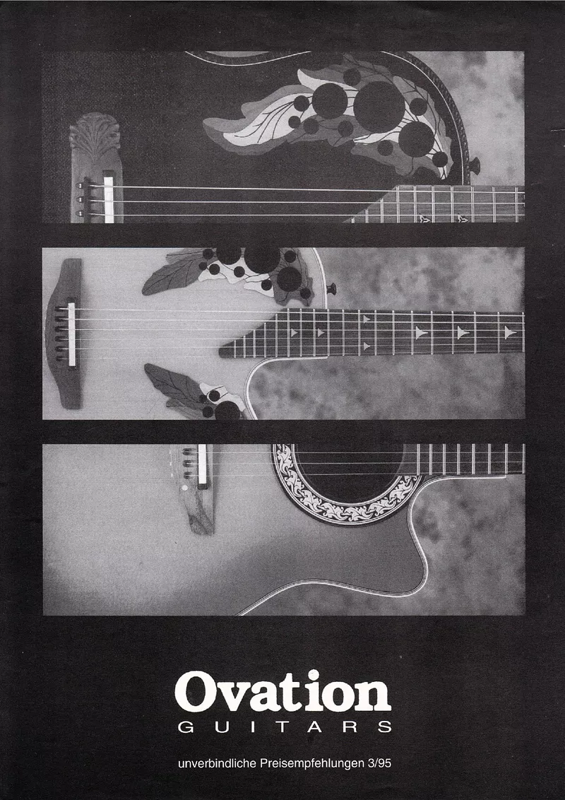 Ovation Guitars German Price List - Gesamtübersicht 3/95
