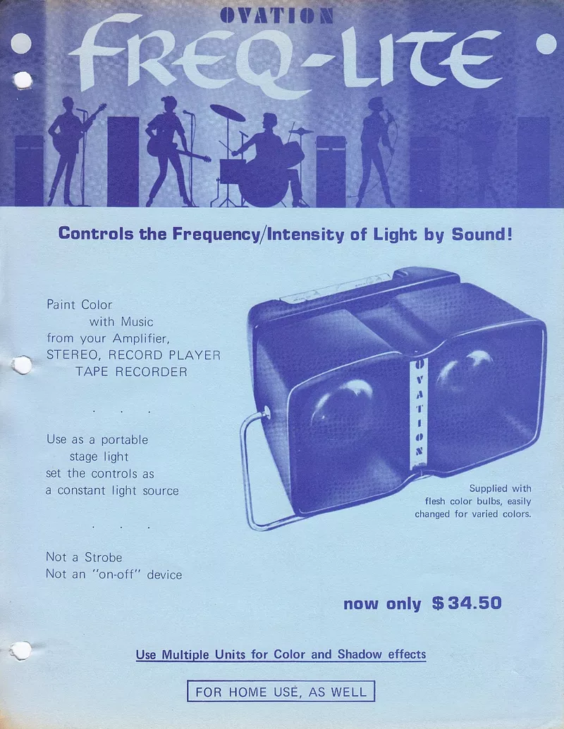 Ovation Freq-Lite Portable Color Projection System Brochure