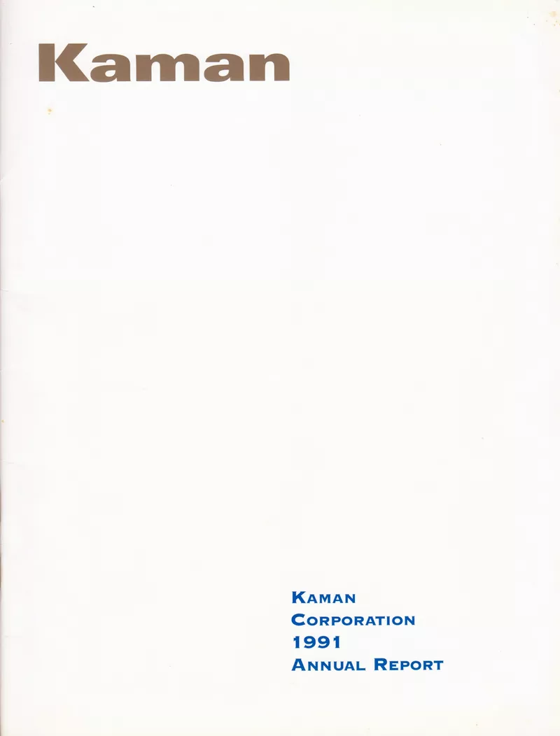 Kaman Corporation 1991 Annual Report - Commercial Section featuring Ovation Instruments