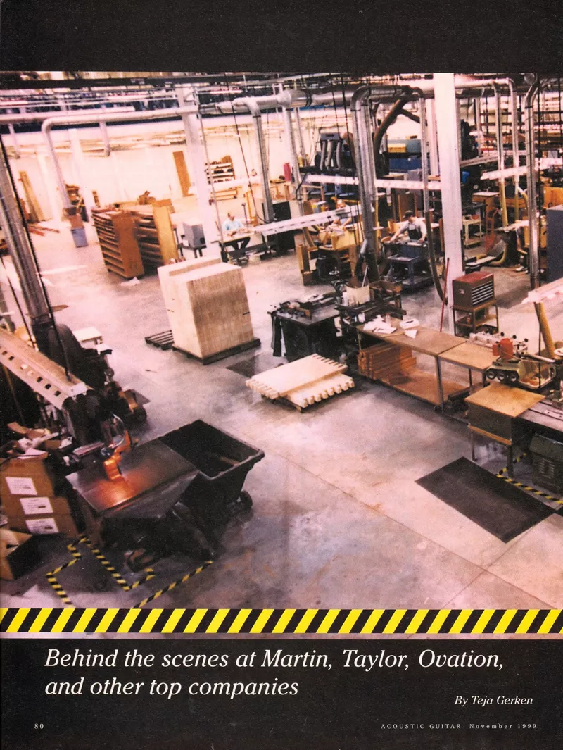 Factory Tour: Behind the Scenes at Ovation, Martin, Taylor - Acoustic Guitar Mag Article